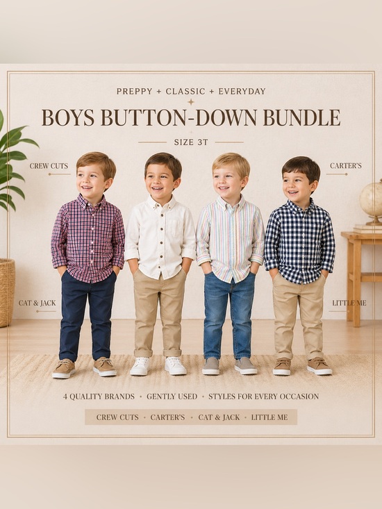 Crewcuts Other - Boys 2T Button Down Shirt Bundle | Preppy Classic Styles | Crewcuts, Carter’s